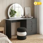 AIDAN Expandable Dressing Table Set-Black
