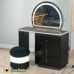 AIDAN Expandable Dressing Table Set-Black - Image 6