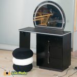 AIDAN Expandable Dressing Table Set-Black - Image 9