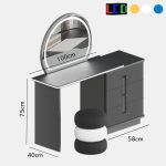 AIDAN Expandable Dressing Table Set-Black - Image 5