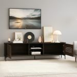 AJAX 160cm TV Cabinet-Walnut - Image 2