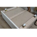 ALUNA Queen & King Cloud Shaped 4 Drawers Storage Bed-Beige - Image 4