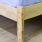 ANJU Queen Size Wooden Bed Frame-Natural - Image 4
