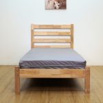 ANJU Single Size Wooden Bed Frame-Natural - Image 5