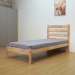 ANJU Single Size Wooden Bed Frame-Natural - Image 9