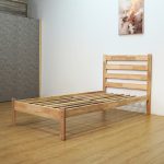 ANJU Single Size Wooden Bed Frame-Natural - Image 8