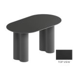 AUBREY 140cm Sintered Stone Dining Table-Black - Image 2