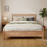 BEKKA Queen Size Wooden Bed Frame-Natural