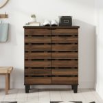 BLAIR 2 Door Low Shoe Cabinet-Walnut