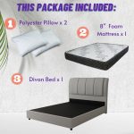 [Package] BOMBI Bed With 8 Inch Foam Mattress-Queen & King - Image 3