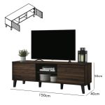 BRIANNA 150cm TV Cabinet-Walnut - Image 5