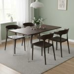 Bull 4 Seater Dining Set-Black