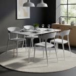 Bull 4 Seater Dining Set-White