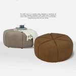 BUFEY D80cm Pouf-2 Colors - Image 2