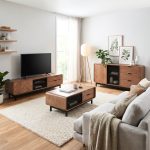 CORALINE 200cm TV Cabinet-Walnut - Image 5