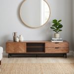 CORALINE 200cm TV Cabinet-Walnut - Image 4