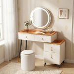 ERIN Expandable Dressing Table Set-White
