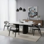 FEFERI Sintered Stone 6 Seater Dining Set-Black - Image 3