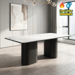 FEFERI 180cm Sintered Stone Dining Table-Black
