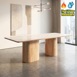 FEFERI 180cm Sintered Stone Dining Table-Natural