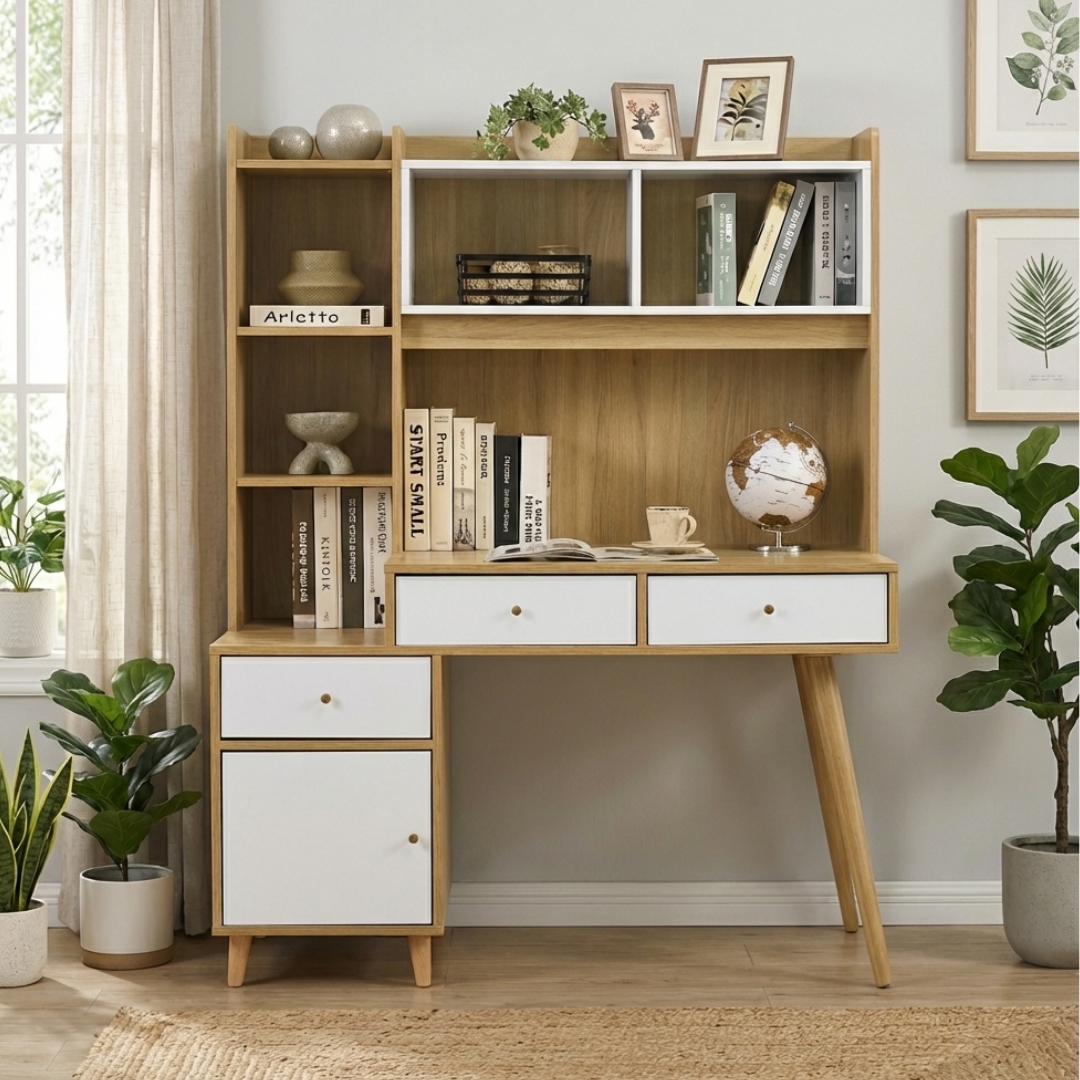 JULES DESK-10 JULES 120cm Study Desk-2 Colors - Image 1