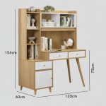 JULES 120cm Study Desk-2 Colors - Image 5