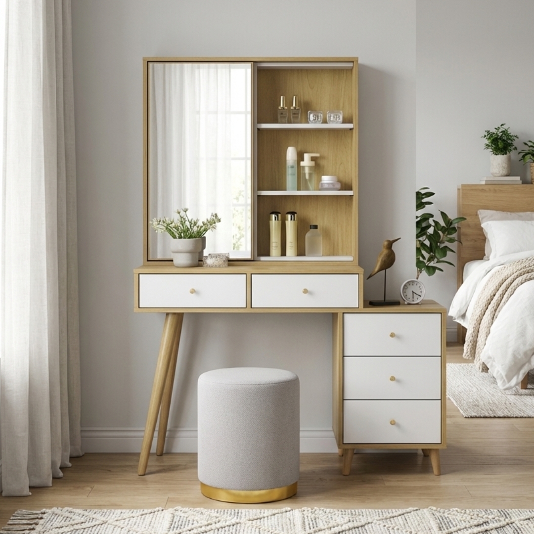 JULES DRESSING-3 JULES Dressing Table Set-2 Colors - Image 1