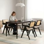 KAIRA 4 Seater Dining Set-Black