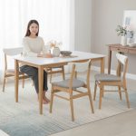MEISI 4 Seater 140cm Dining Set-White