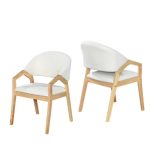 MILDREN Pet Friendly Fabric Dining Chair-Natural - Image 3