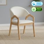 MILDREN Pet Friendly Fabric Dining Chair-Natural