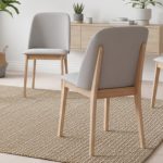 MONVA Pet Friendly Fabric Dining Chair-Natural - Image 2