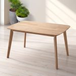 NAKASU 120cm Full Solid Dining table-Natural