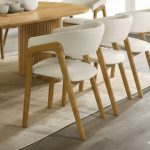 NELSON Solid Wood Dining Chair-Beech - Image 5