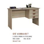PAMELA 120cm 3 Drawers Writing Desk With Key Lock-Oak - Image 4