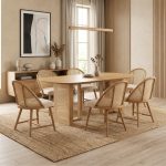 RENNY 6 Seater Dining Set-Beech - Image 2