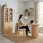 [Package] ROWLANDS 3 In 1 Wooden Study Room Set-Natural - Image 3