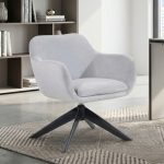 SASHA Swivel Lounge Chair-Grey
