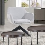 SASHA Swivel Lounge Chair-Grey - Image 5