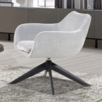 SASHA Swivel Lounge Chair-Grey - Image 4