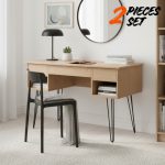 [Package] Simon 120cm 2 in 1 Study Desk-Oak - Image 2