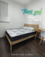 ANJU Queen Size Wooden Bed Frame-Natural - Image 12