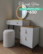 ERIN Expandable Dressing Table Set-White - Image 5