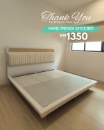 KARIE Queen & King Size French Style Bed Frame-White - Image 5