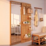 YAZMINA Pegboard With Hidden Mirror-Beech - Image 9