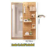 YAZMINA Pegboard With Hidden Mirror-Beech - Image 6