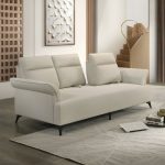 YOSAN 3 Seater Pet Friendly Push Back Sofa-Beige - Image 2