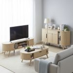 ZANE 160cm Fluted Sliding Door Sideboard-Oak - Image 5