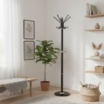 25014 Metal Cloth Hanging Stand-Black