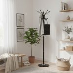 25014 Metal Cloth Hanging Stand-Black - Image 2